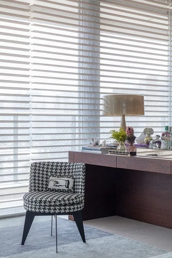 Persiana double vision em home office, Curitiba